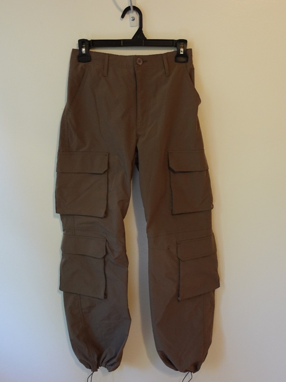 High-Rise Brown Cargo Pants | Size Small